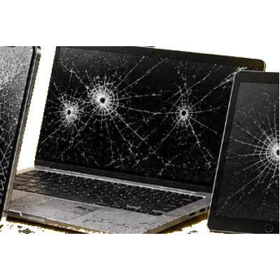 Cracked laptop screen repaired at Gadgets Plus Repairs in Port Charlotte, FL