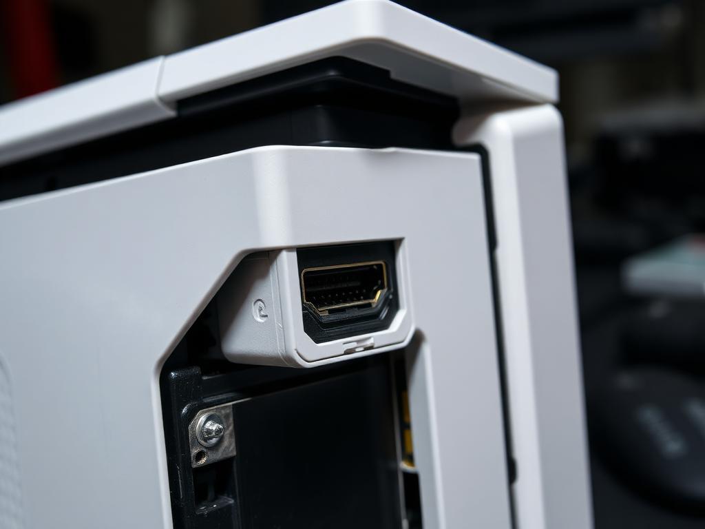 Before: Broken console HDMI port